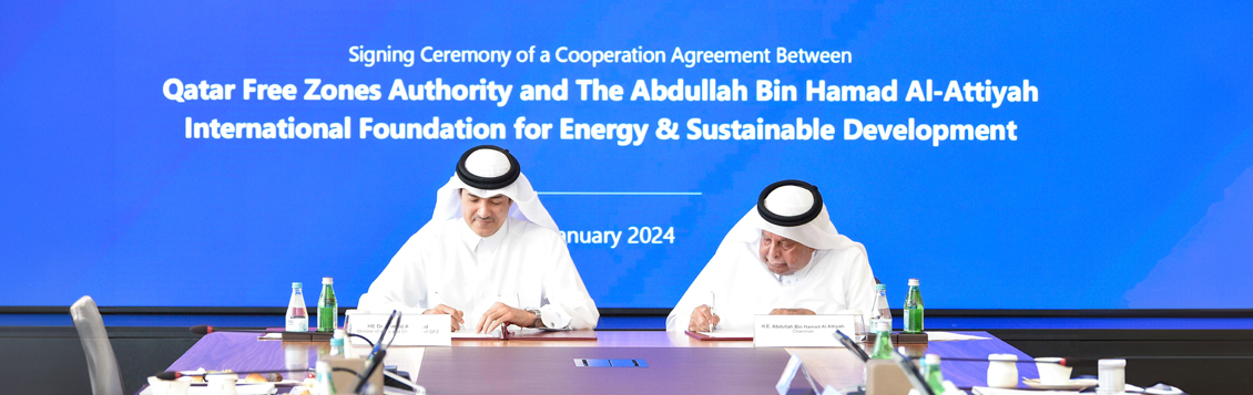 Al-Attiyah Foundation and Qatar Free Zones Authority Sign Cooperation Agreement to Enhance Joint Collaboration